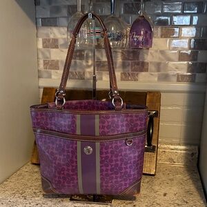 Rehab Coach Purple and Gray Women's Tote Bag